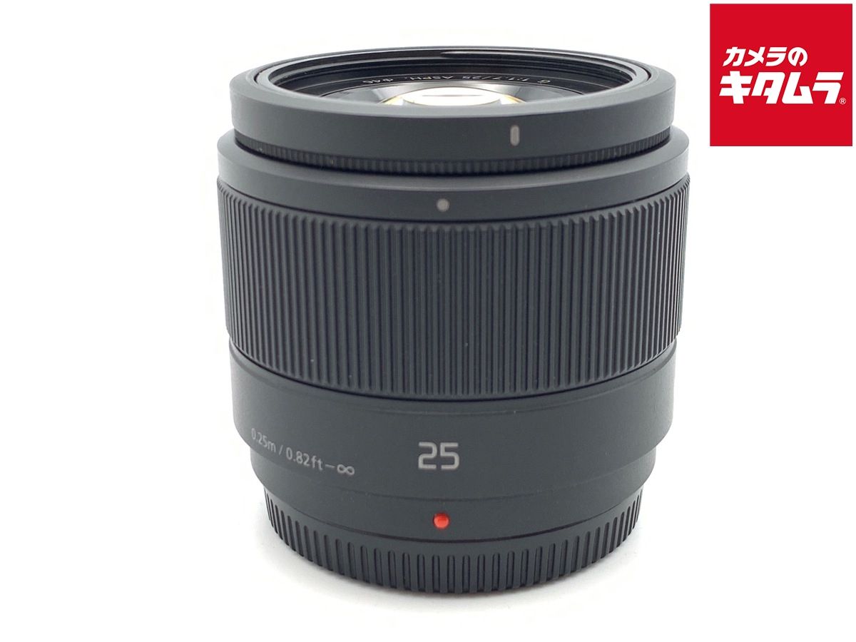【中古】 【美品】 パナソニック LUMIX G 25mm F1.7 ASPH. [H-H025K] ブラック