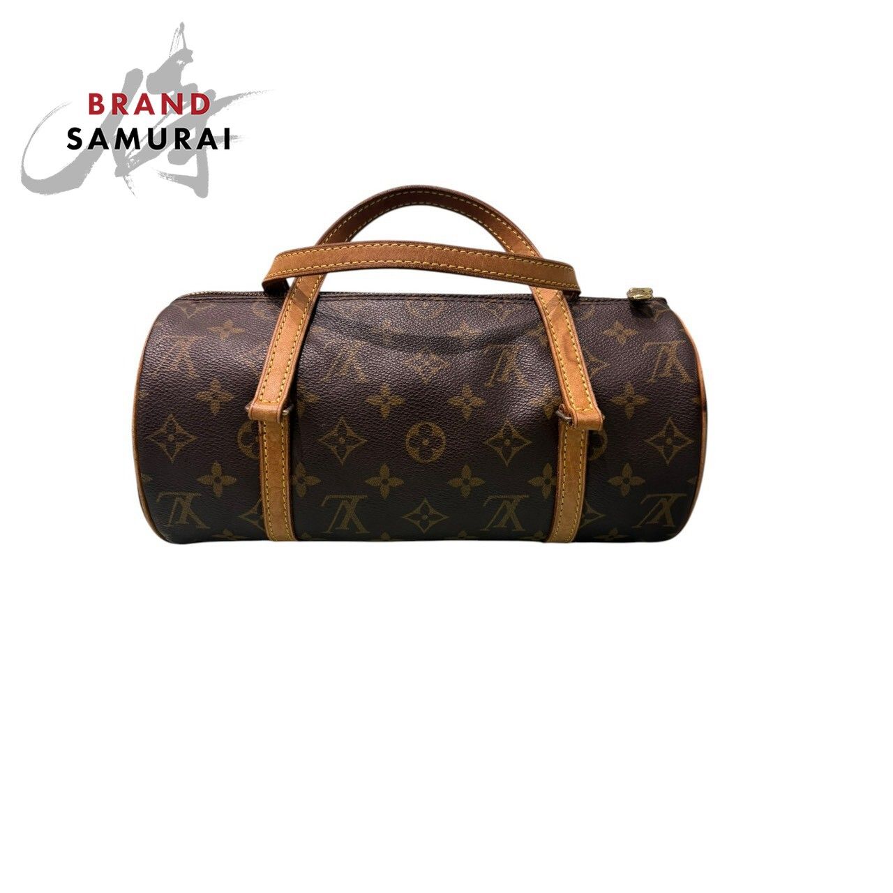 LOUIS VUITTON ルイヴィトン モノグラム パピヨン26 ブラウン PVC/レザー M51386 ハンドバッグ レディース S1-00172【中古】