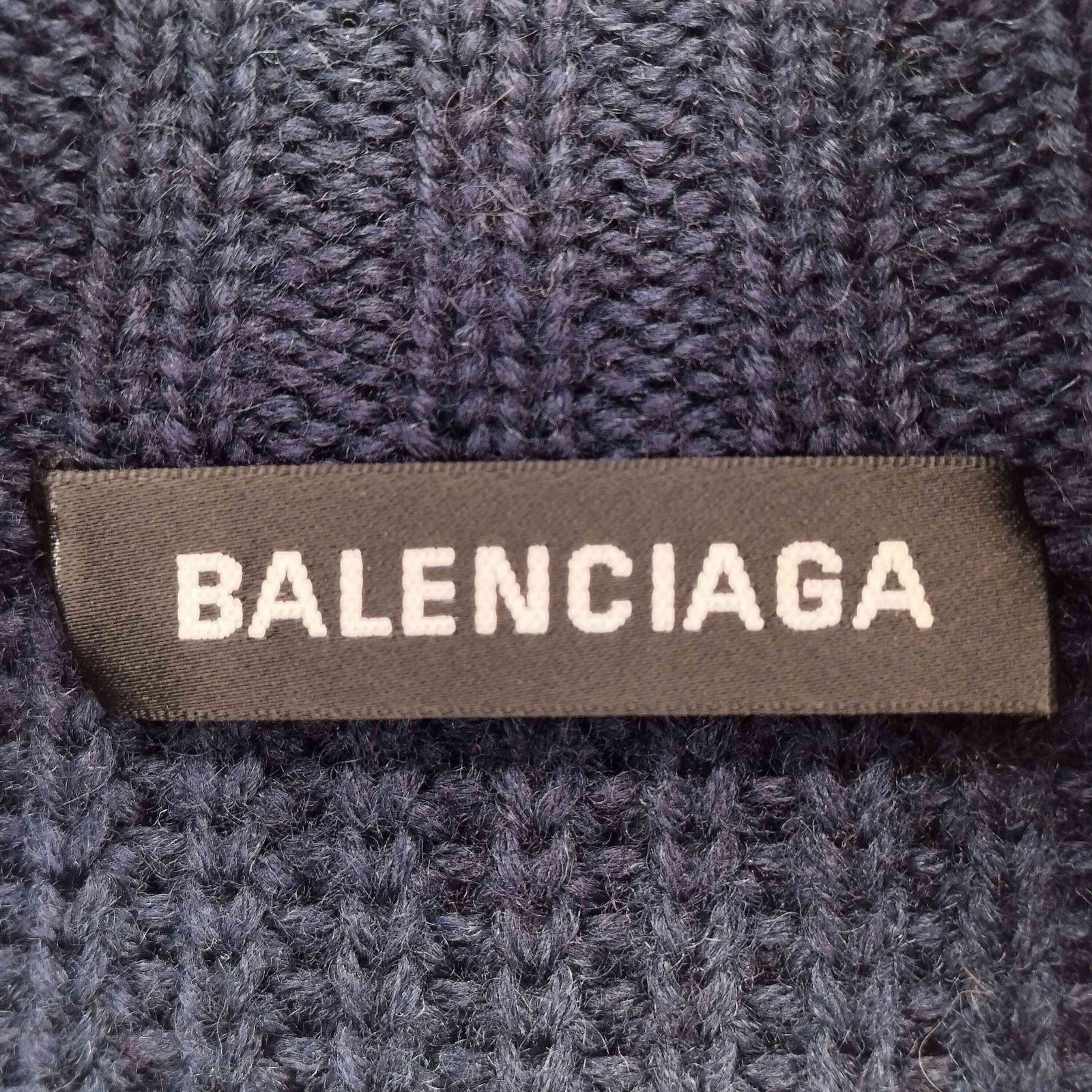 バレンシアガ BALENCIAGA ハーフジップオーバーサイズニット メンズ