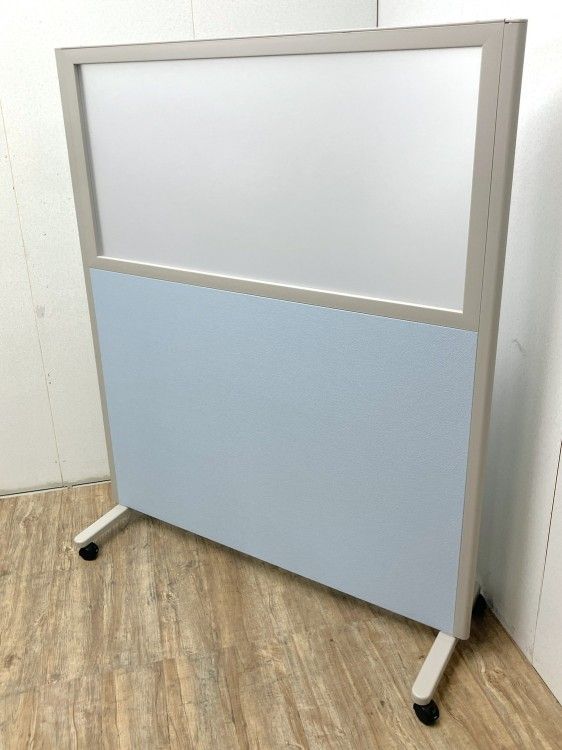 【中古品】コクヨ S(エス)シリーズ キャスター付自立パーテーション SNH-SG151HSNT1 ブルー