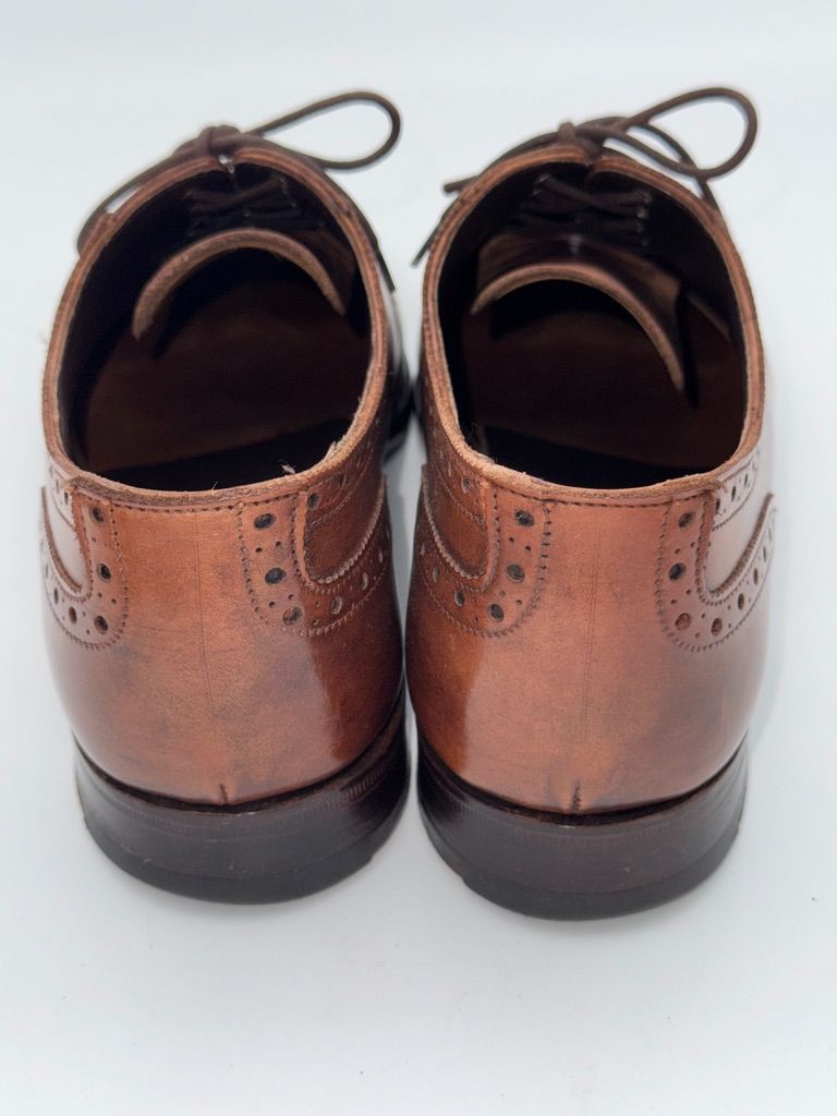 状態良好 Grenson グレンソン パンチドキャップトゥ クォーター