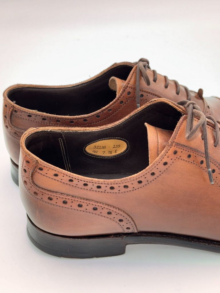 状態良好 Grenson グレンソン パンチドキャップトゥ クォーター