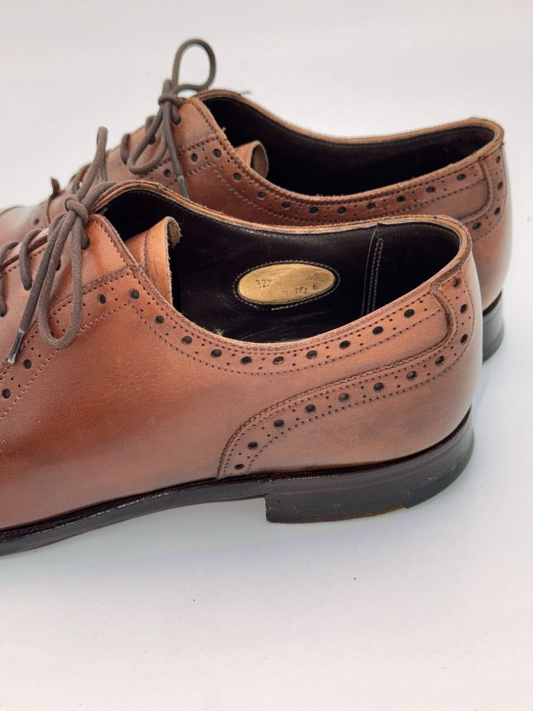 状態良好 Grenson グレンソン パンチドキャップトゥ クォーター