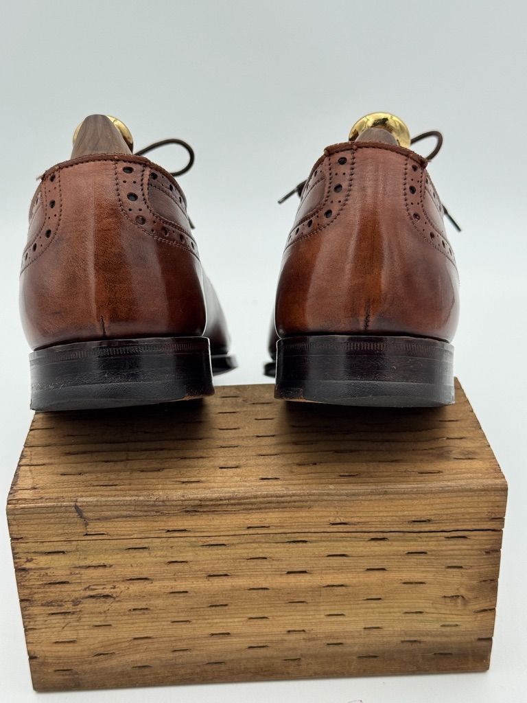 状態良好 Grenson グレンソン パンチドキャップトゥ クォーター