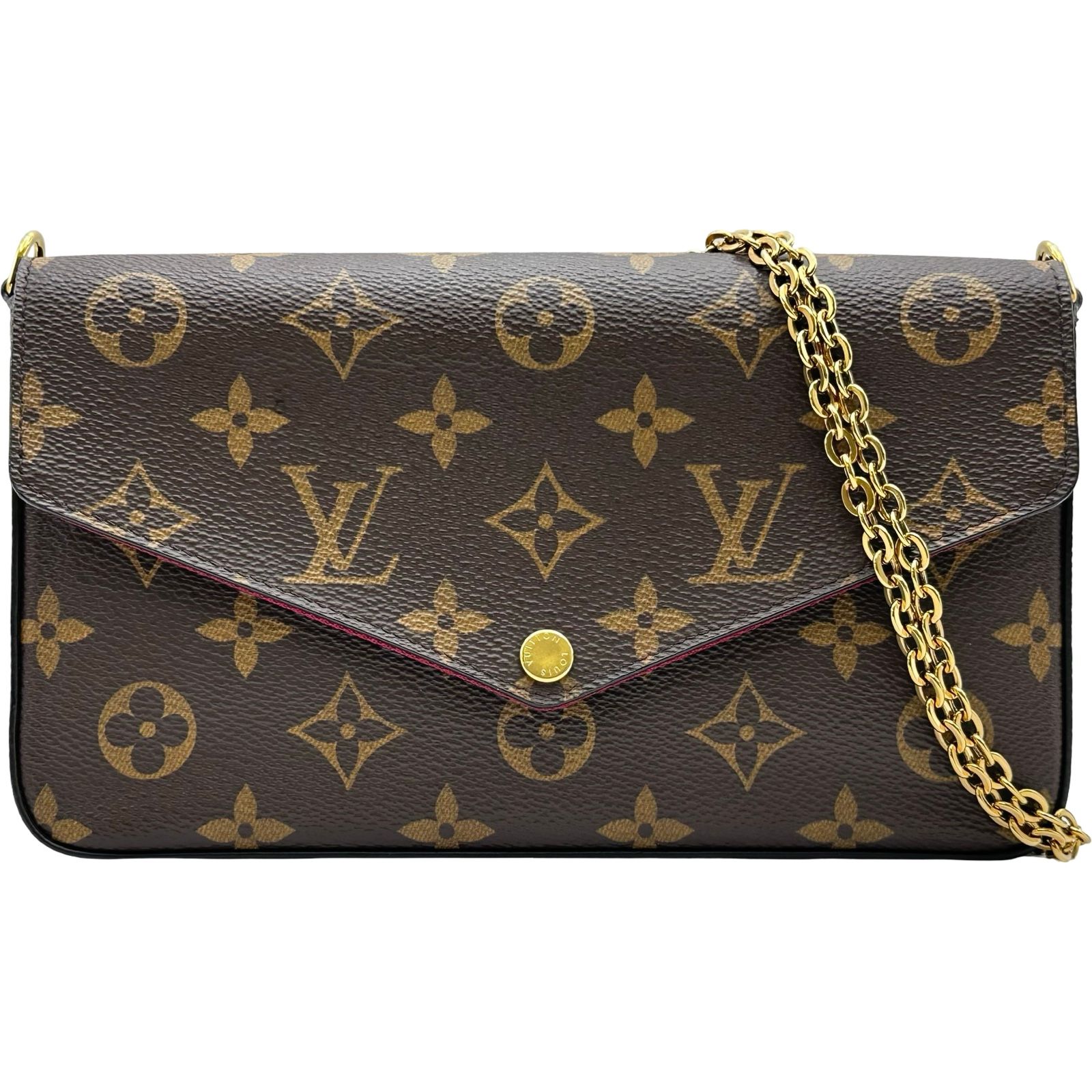 ルイ・ヴィトン LOUIS VUITTON ポシェット・フェリシー M81896 ブラウン モノグラム・キャンバス レディース ショルダーバッグ 89,100円