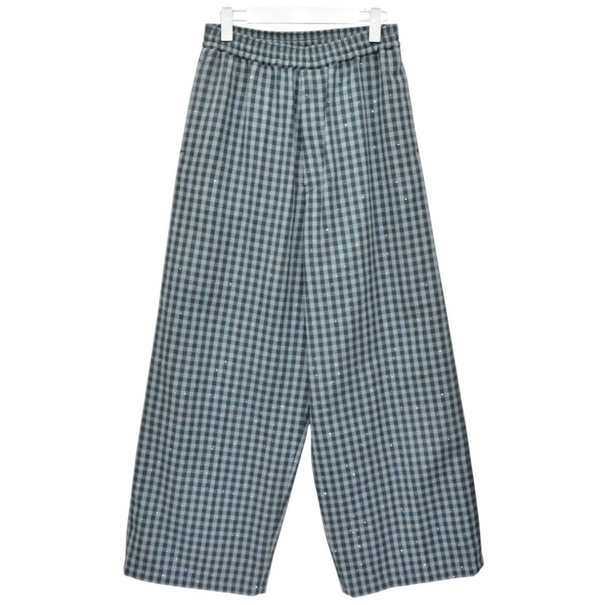 MASU　エムエーエスユー　2026SS　SPARKLING PLAID WIDE EASY PANTS　スパークリングプレイドワイドイージーパンツ　チェックバギーパンツ　M26U6PL009　8054000251988