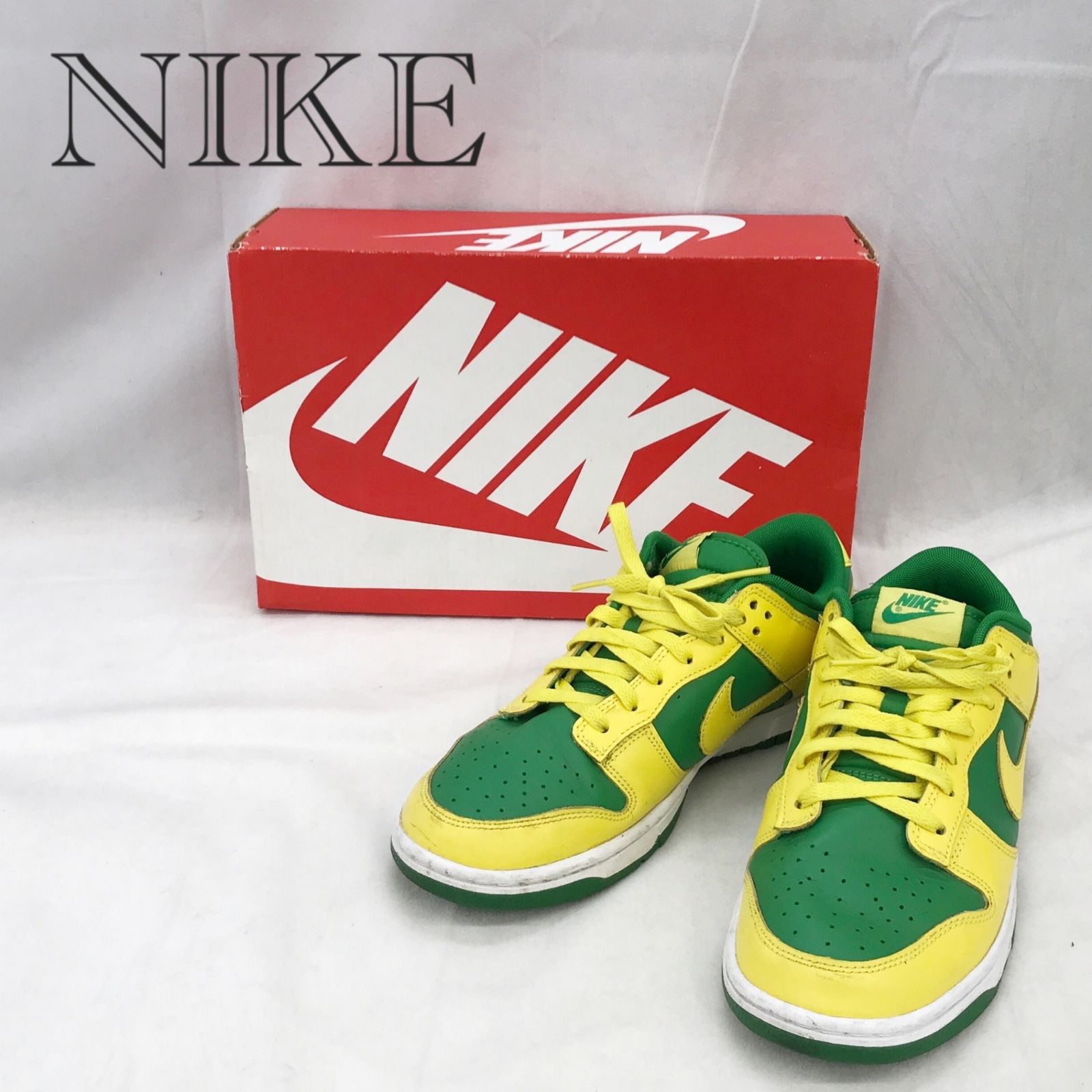 NIKE ナイキ DV0833-300 DUNK LOW RETRO BTTYS ローカット スニーカー 26.5cm APPLE GREEN YELLOW STRIKE メンズ 靴_233 8,000円