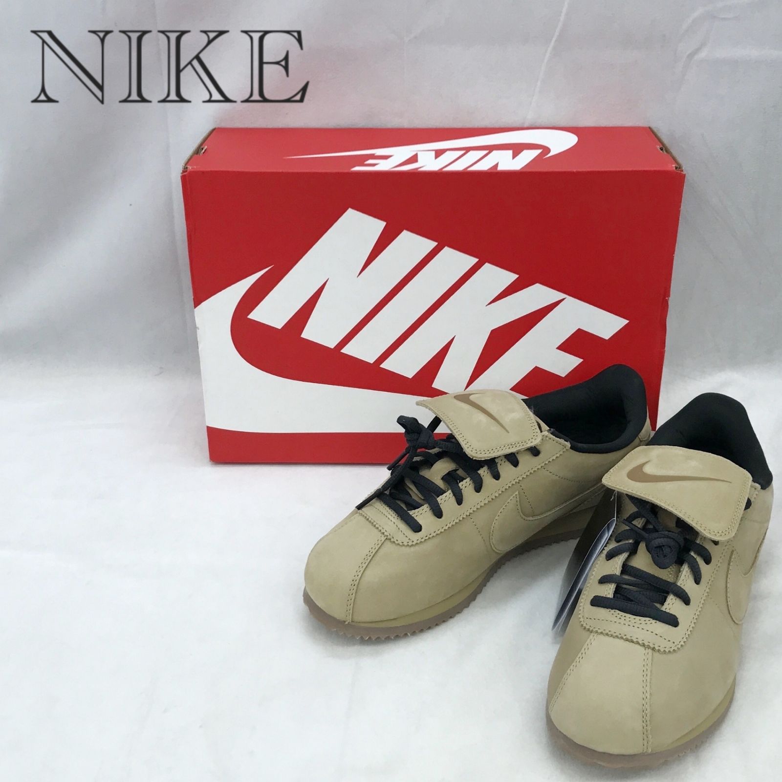 美品 NIKE ナイキ IM8057-297 CORTEZ LTR SE コルテッツ ローカット スニーカー 26.5cm ベージュ ブラウン ブラック メンズ 靴_233