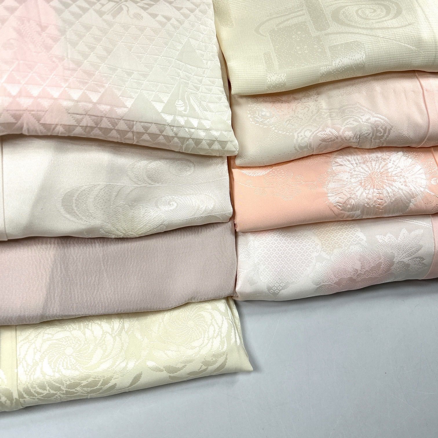 リメイク用 正絹 着物 18枚セット まとめ売り P-6 長襦袢 8枚セット 正絹 まとめ売り【G560】同梱購入歓迎 リメイク用