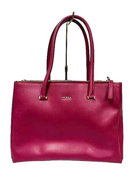 【中古】FURLA フルラ トートバッグ 本革 ロータス ピンク_s19_セルモアから出品_s-0496-r19