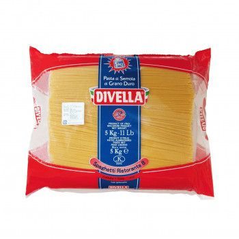 DIVELLA ディヴェッラ パスタ ♯08 スパゲッティ・リストランテ 5kg×3個 606-163 パスタ スパゲティ マカロニ ソース イタリアン 製麺