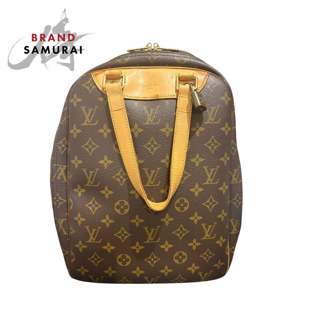 LOUIS VUITTON ルイヴィトン モノグラム エクスキュルシオン ブラウン PVC/レザー M41450 ハンドバッグ レディース S1-00176【中古】