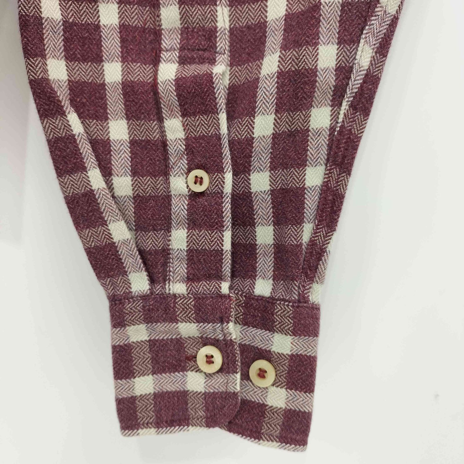 Ermenegildo Zegna チェック柄 ボタンダウン 長袖シャツ メンズ 40、15
