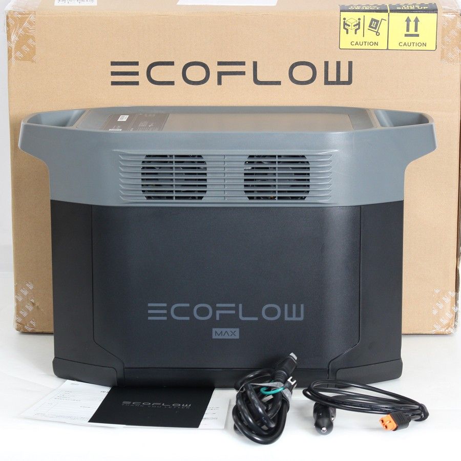 【美品】EcoFlow DELTA 2 Max EFD350 EFDELTA2MAX-JP ポータブル電源 2048Wh エコフロー デルタマックス 本体