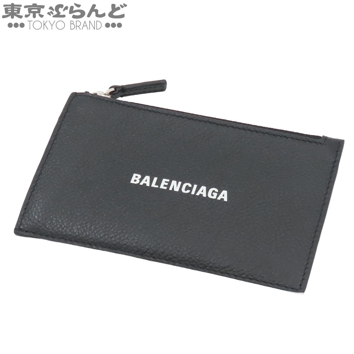 バレンシアガ BALENCIAGA Cash ラージ ロング 640535 ブラック グレインカーフレザー カードホルダー コインケース ユニセックス 101887181
