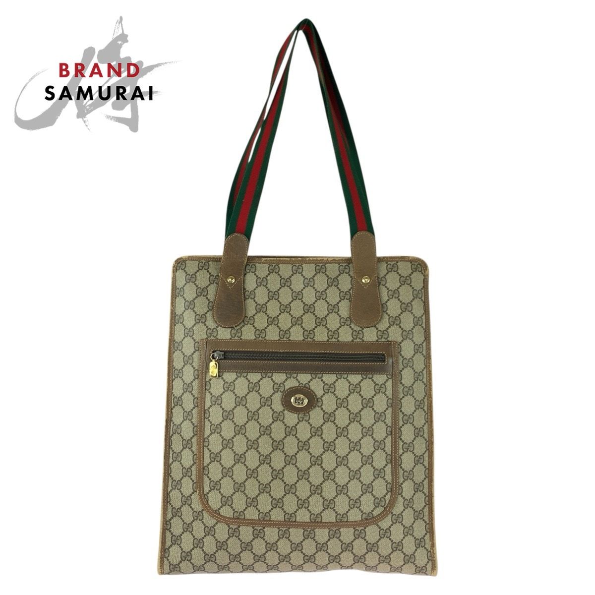 GUCCI グッチ ヴィンテージ シェリーライン ベージュ GGスプリーム