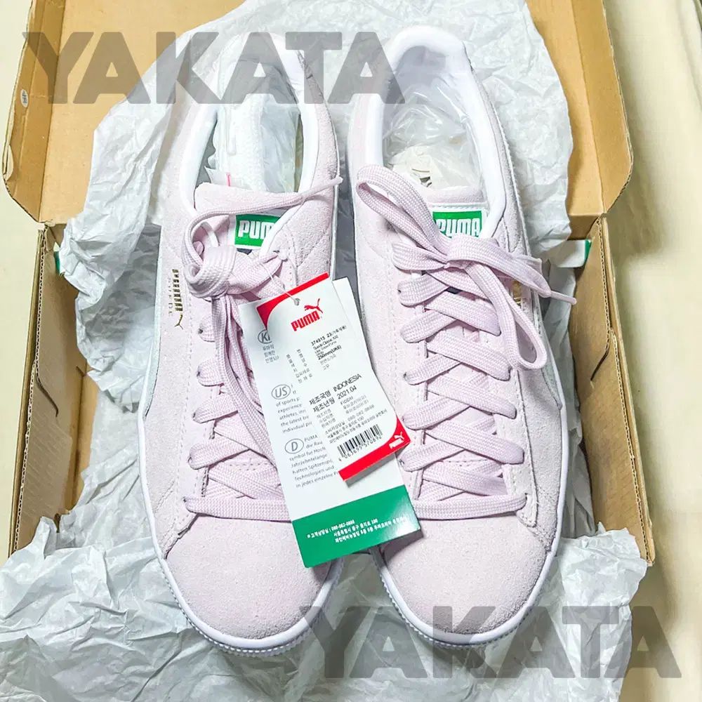PUMA プーマ スウェード Classic XXL ピンク白 スニーカー スポーツシューズ