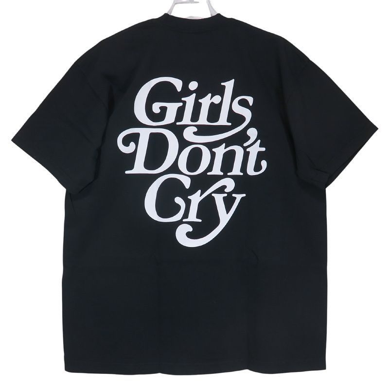 新品 Girls Don't Cry ガールズ ドント クライ LOGO T-SHIRT ロゴ Tシャツ ブラック ガルドン カットソー 半袖 サイズL Augz