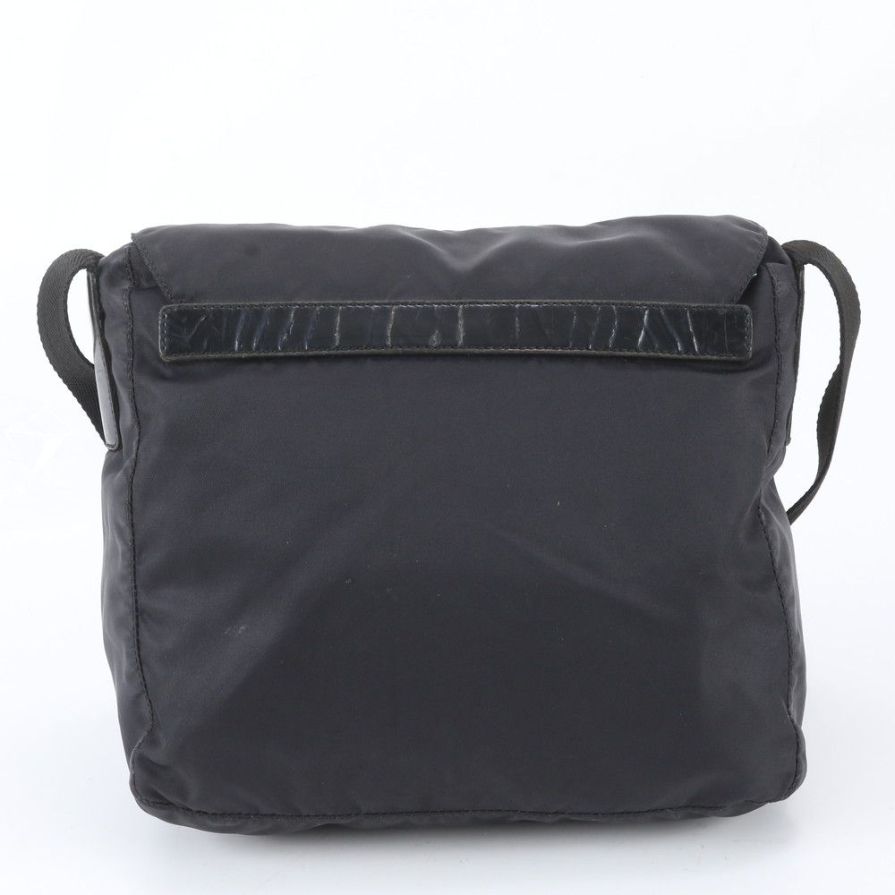 美品 プラダ テスート ナイロン トライアングルロゴ レザー ショルダー