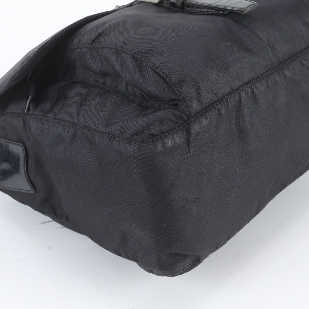 美品 プラダ テスート ナイロン トライアングルロゴ レザー ショルダー