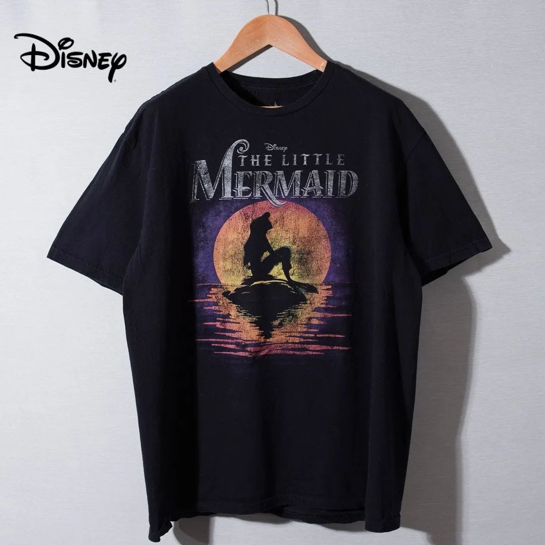 ディズニー Disney リトルマーメイド アリエル Tシャツ L ブラック The
