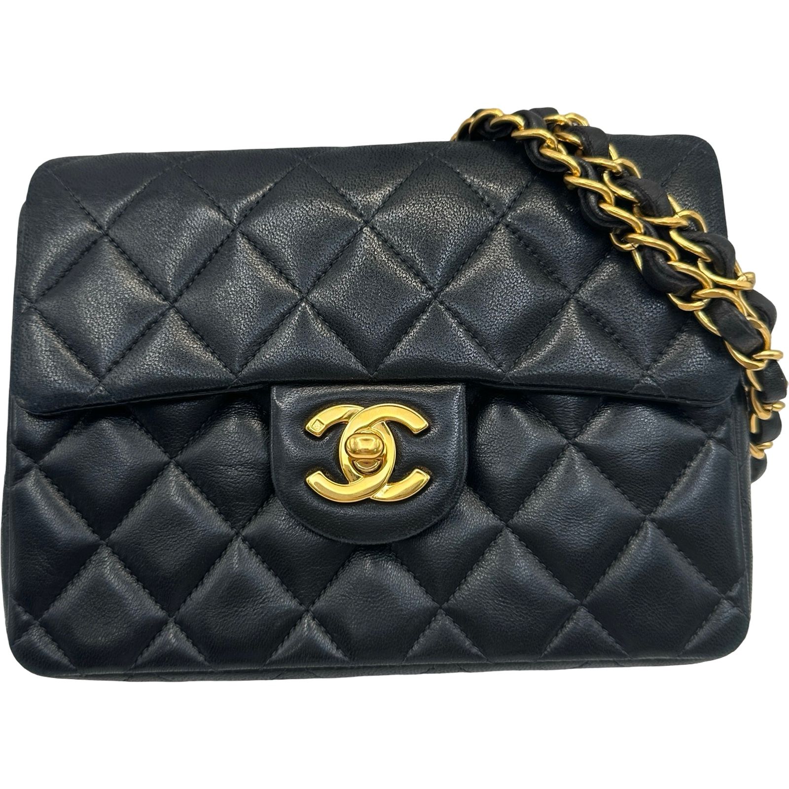 シャネル CHANEL ミニマトラッセ18 A01115 4番台 ブラック ラムスキン レディース ショルダーバッグ 286,200円