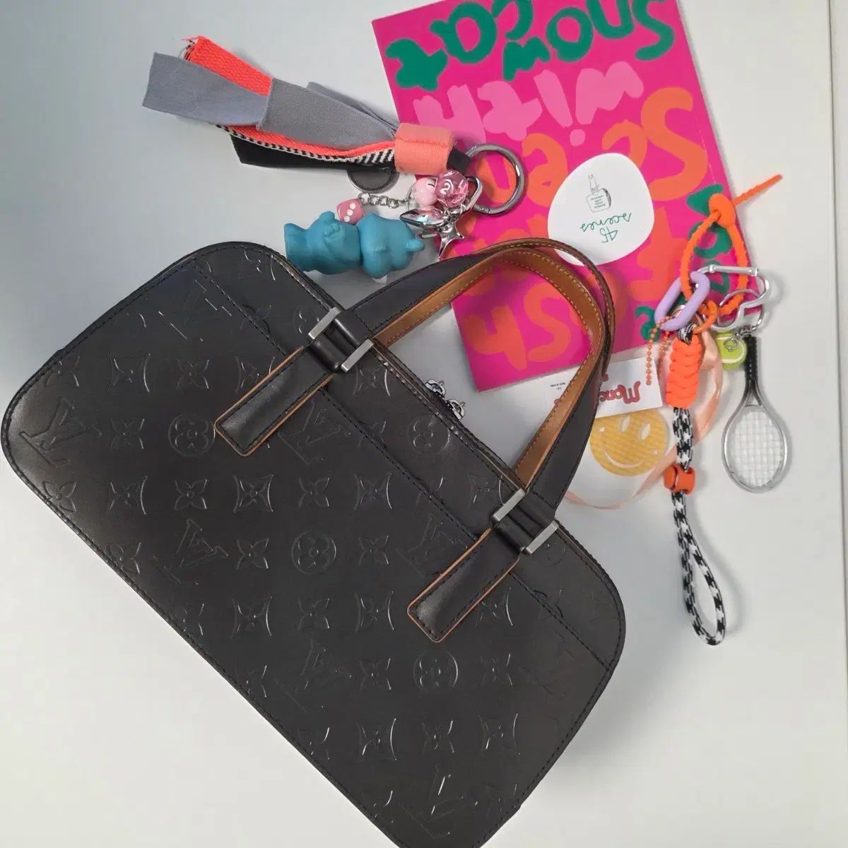 Louis Vuitton ルイヴィトン 正規品 モノグラム マット ノワール トートバッグ ボストンバッグ