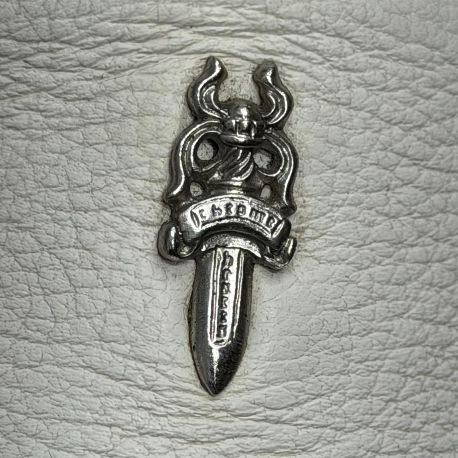 CHROME HEARTS LIP ON BLK CALF ダガー フレアニー スリッポン
