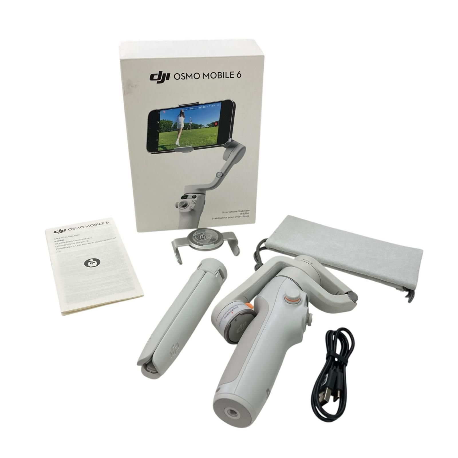 186000 通電確認のみ 現状品 DJI OSMOS MOBILE6 ジンバル 三脚
