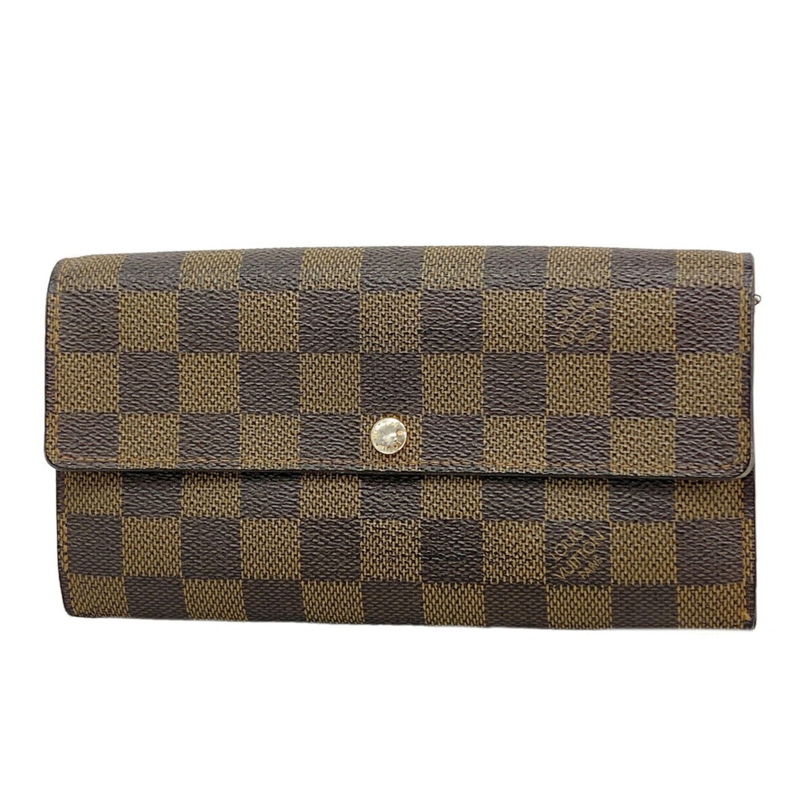 ルイ・ヴィトン(Louis Vuitton) ルイ・ヴィトン 長財布 ダミエ ポルトフォイユサラ N61734 エベヌレディース