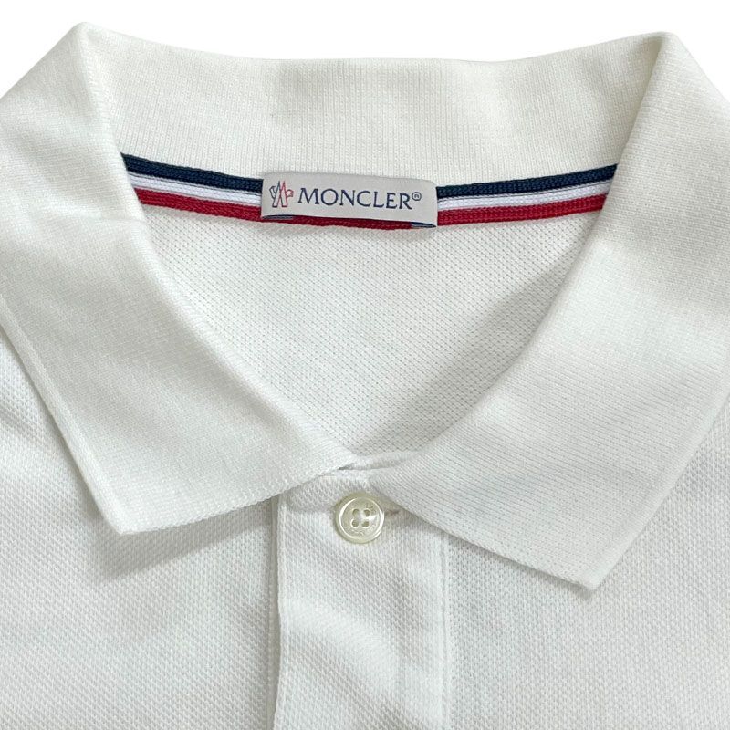 中古】MONCLER モンクレール MAGLIA POLO MANICA CORTA ロゴ ワッペン