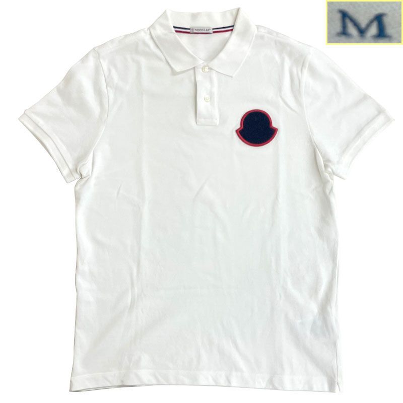 中古】MONCLER モンクレール MAGLIA POLO MANICA CORTA ロゴ ワッペン
