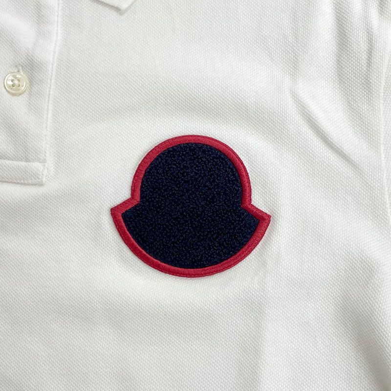 中古】MONCLER モンクレール MAGLIA POLO MANICA CORTA ロゴ ワッペン