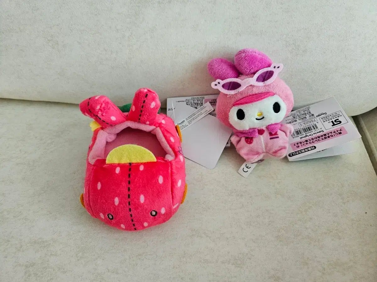 サンリオ マイメロディ いちご 自動車 ぬいぐるみ マスコットぬいぐるみ セット
