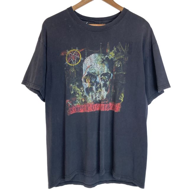 【中古】　SLAYER　バンT　80s vintage　80年代　OLD　Tシャツ　半袖　トップス　クルーネック　プリント　ツアーT　WORLD SACRIFICE TOUR　古着　/7306 9,821円