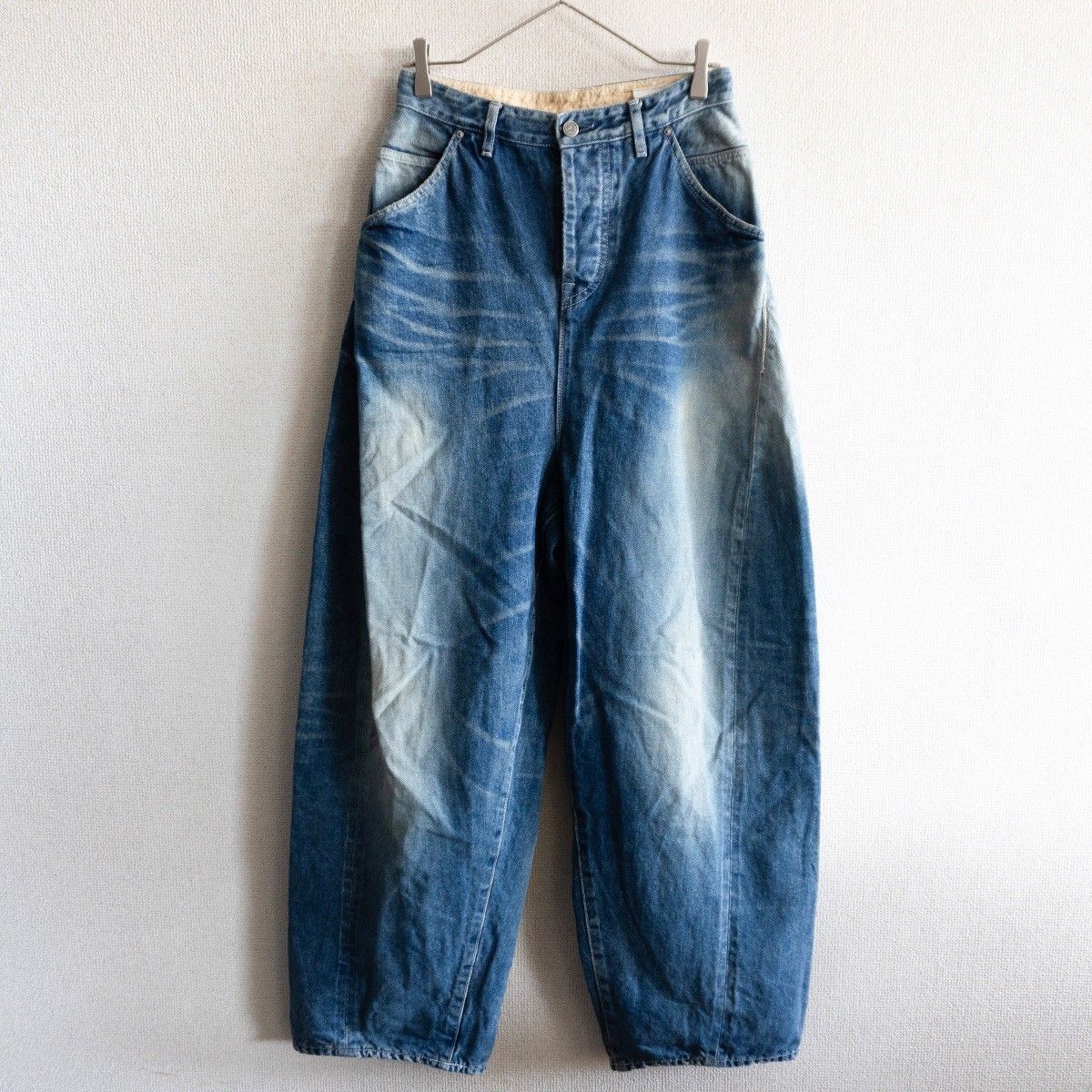 美品】mina perhonen【always ワイド デニムパンツ】34 ミナペルホネン
