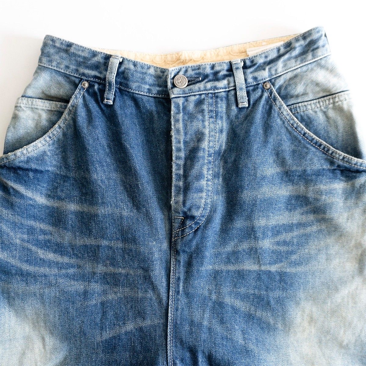 美品】mina perhonen【always ワイド デニムパンツ】34 ミナペルホネン