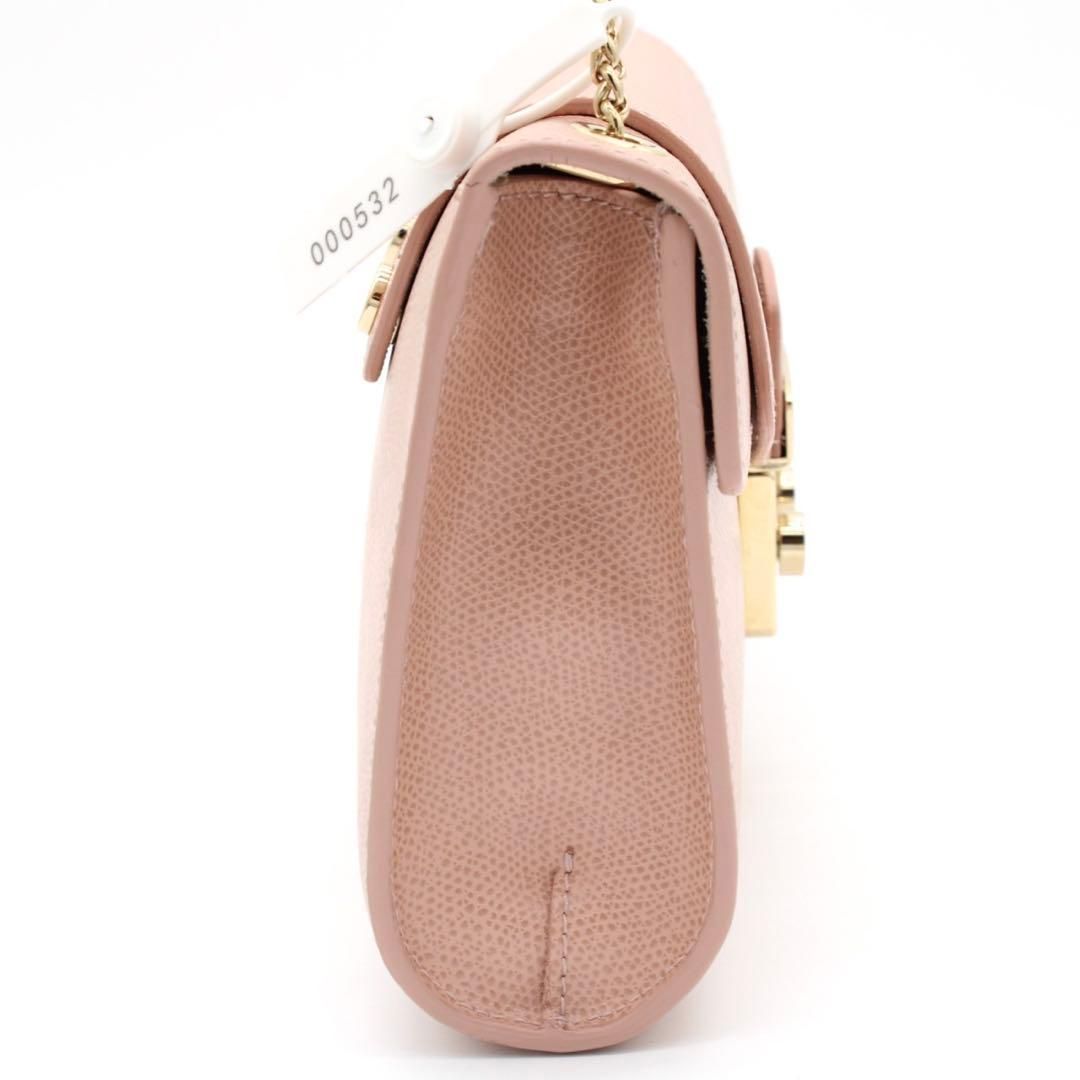 FURLA メトロポリス クロスボディ チェーン ショルダーバッグ ピンク