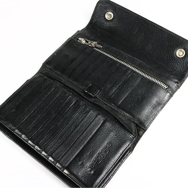 CHROME HEARTS 銀座店 クロムハーツ ウェーブ ウォレット クロスボタン