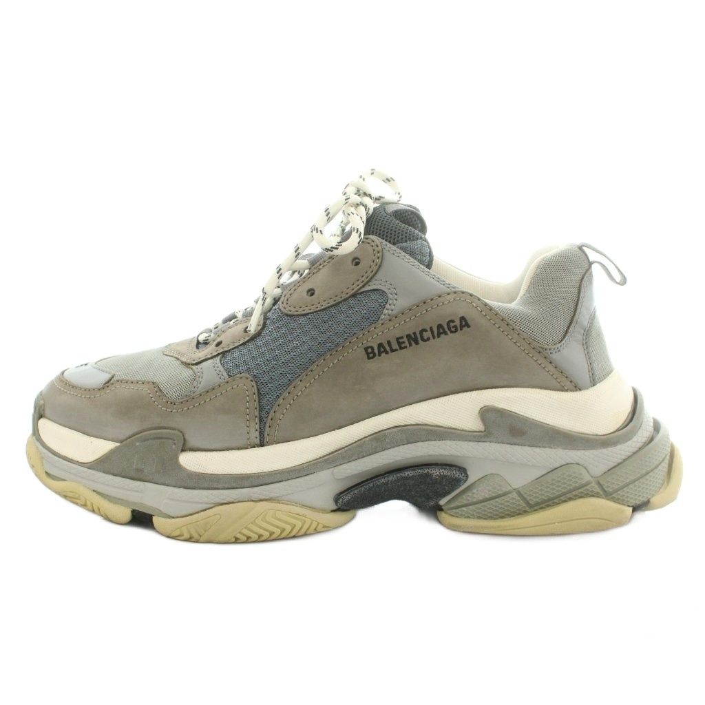 バレンシアガ BALENCIAGA トリプルＳ スニーカー シューズ US12 29.5cm グレー /MI ■GY62