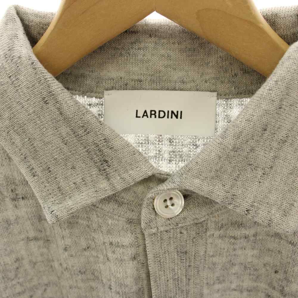 ラルディーニ LARDINI ニットポロシャツ カットソー 半袖 麻 リネン S
