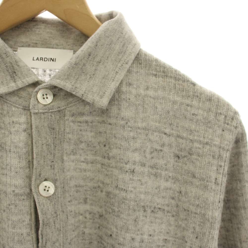 ラルディーニ LARDINI ニットポロシャツ カットソー 半袖 麻 リネン S