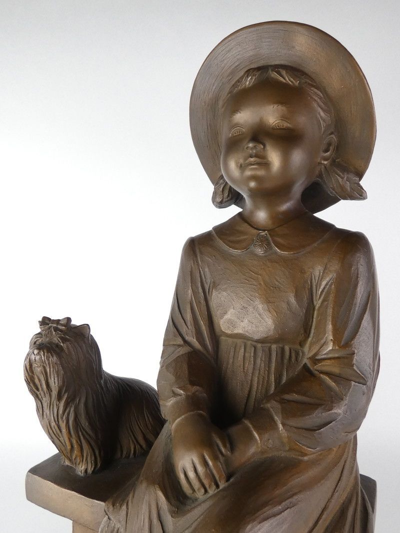 加藤豊「パパ撮って！」約36.5cm 保証品 限定10/10 ブロンズ像 /K9