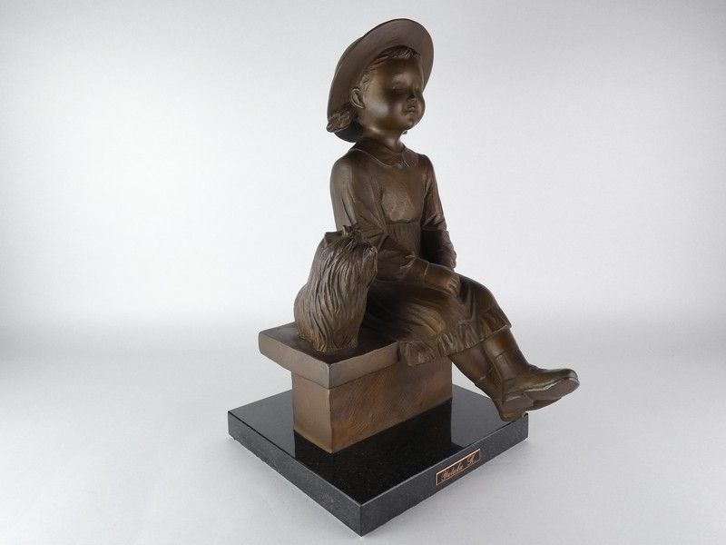 加藤豊「パパ撮って！」約36.5cm 保証品 限定10/10 ブロンズ像 /K9