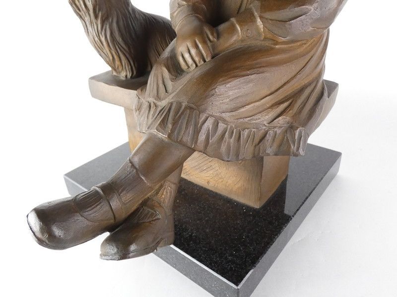 加藤豊「パパ撮って！」約36.5cm 保証品 限定10/10 ブロンズ像 /K9