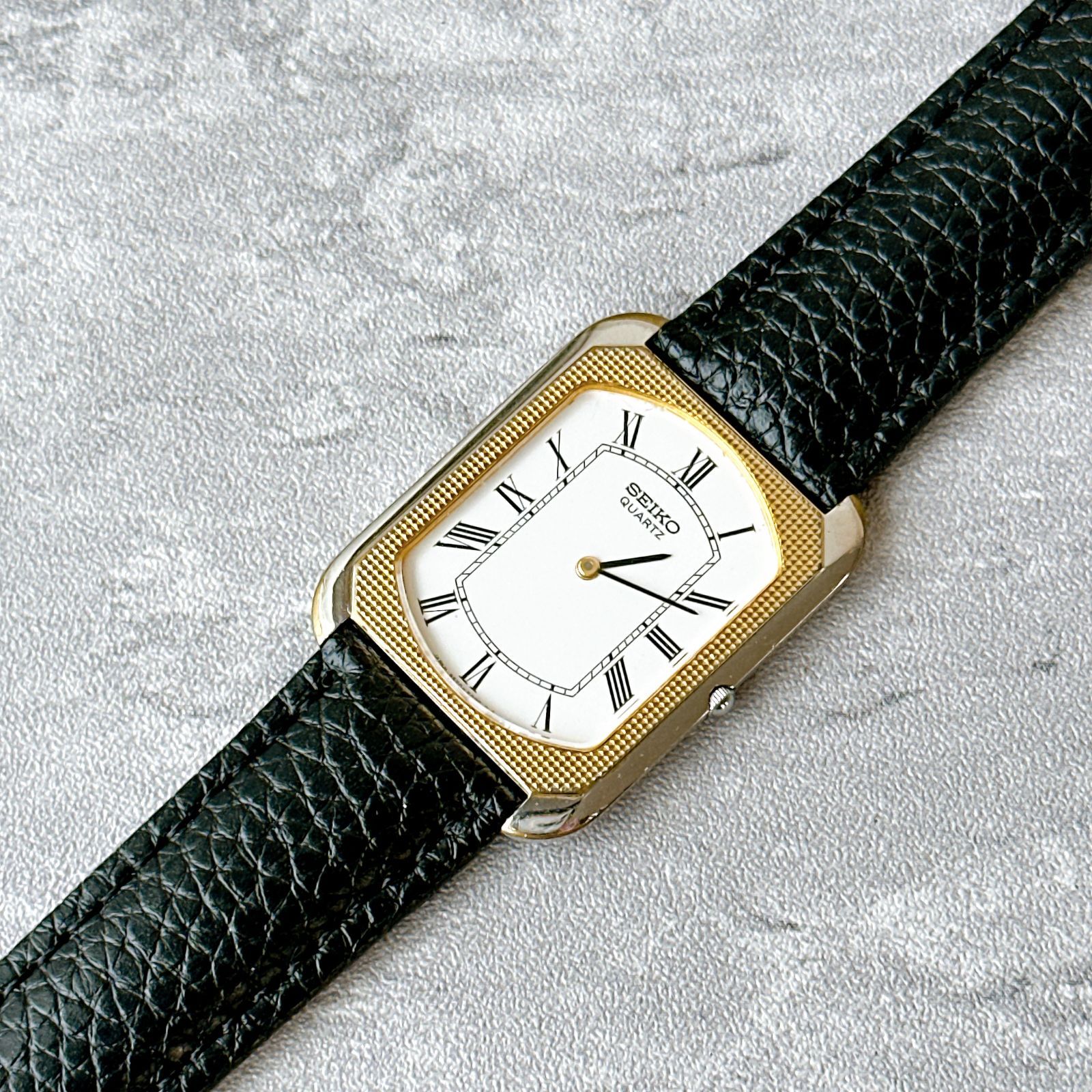 SEIKO セイコー 9520-5090 クォーツ ローマンインデックス ゴールドコンビ メンズ ヴィンテージ 腕時計 希少 上品 ドレスウォッチ 20,440円