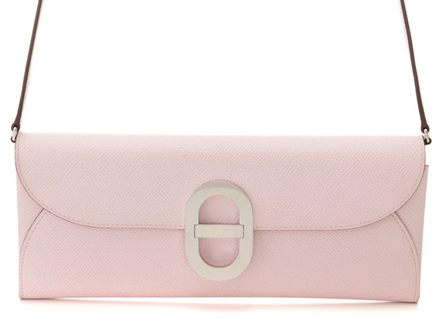 HERMES エルメス シェーヌダンクル・トゥーゴー ローズダーリン/SV ショルダーバッグ ヴォーエプソン ローズダーリン レディース【中古】432