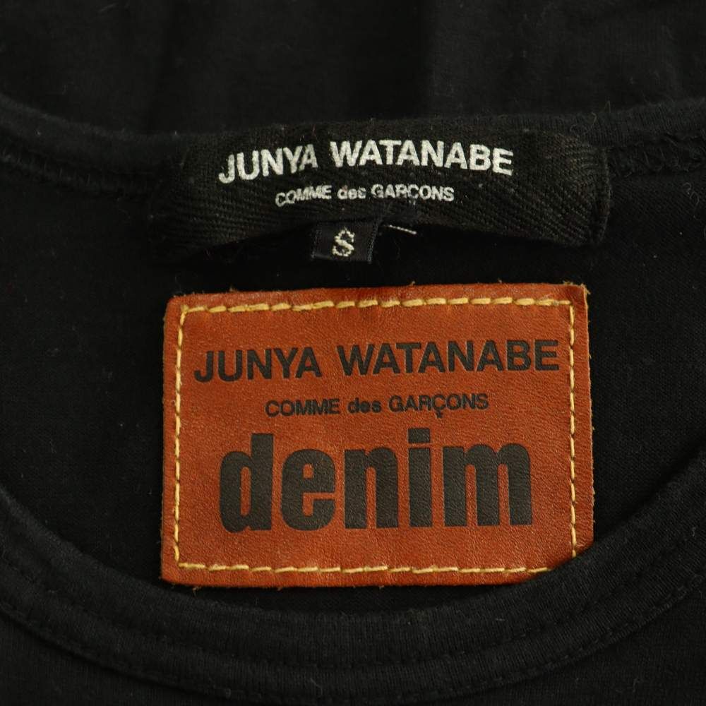 ジュンヤワタナベコムデギャルソン JUNYA WATANABE COMME des GARÇONS denim AD2009 Tシャツ 半袖 S ブラック /MY ■OS ■ECC007