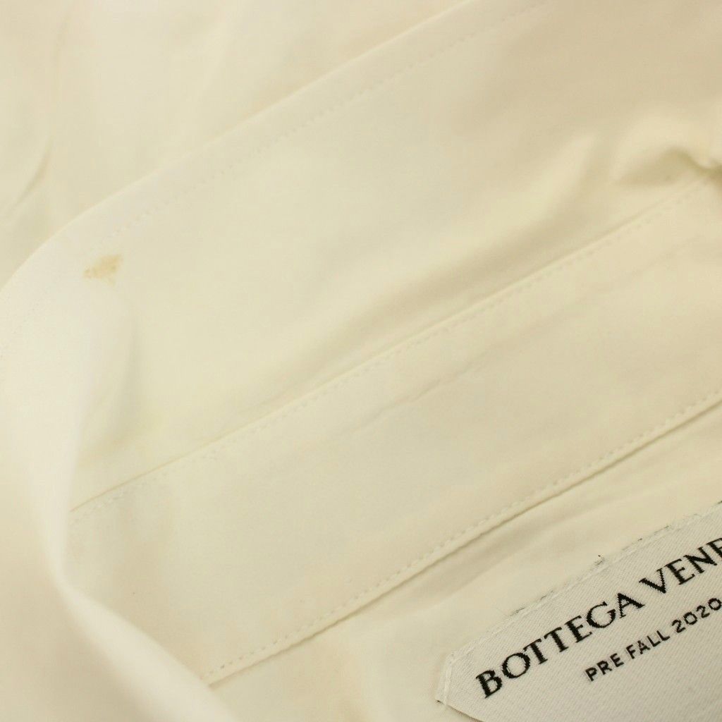 ボッテガヴェネタ BOTTEGA VENETA シャツ 長袖 コットン 無地 42 白 ホワイト 625452 /KU ■GY62