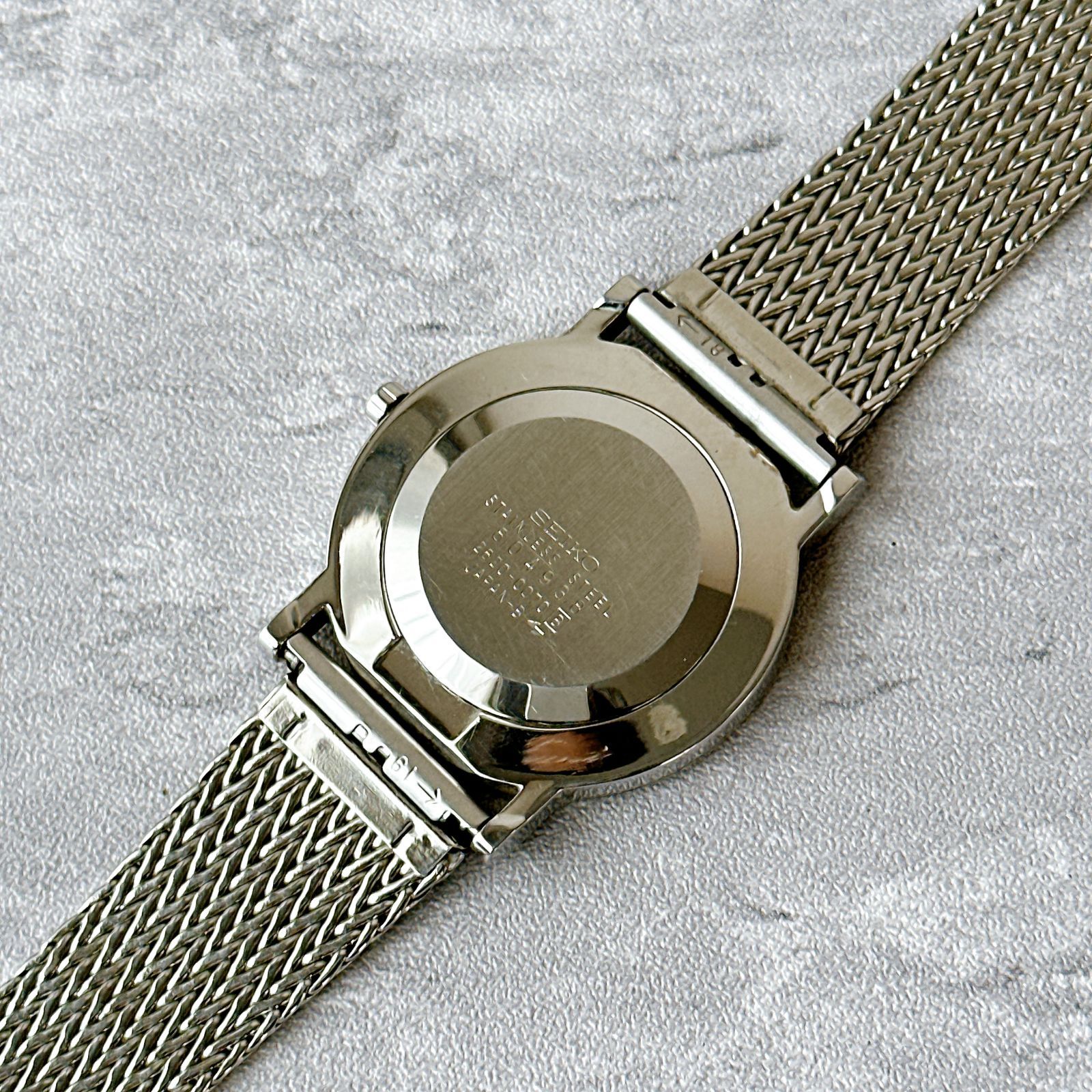 SEIKO セイコー シャリオ 2620-0070 クォーツ メッシュブレス シルバー